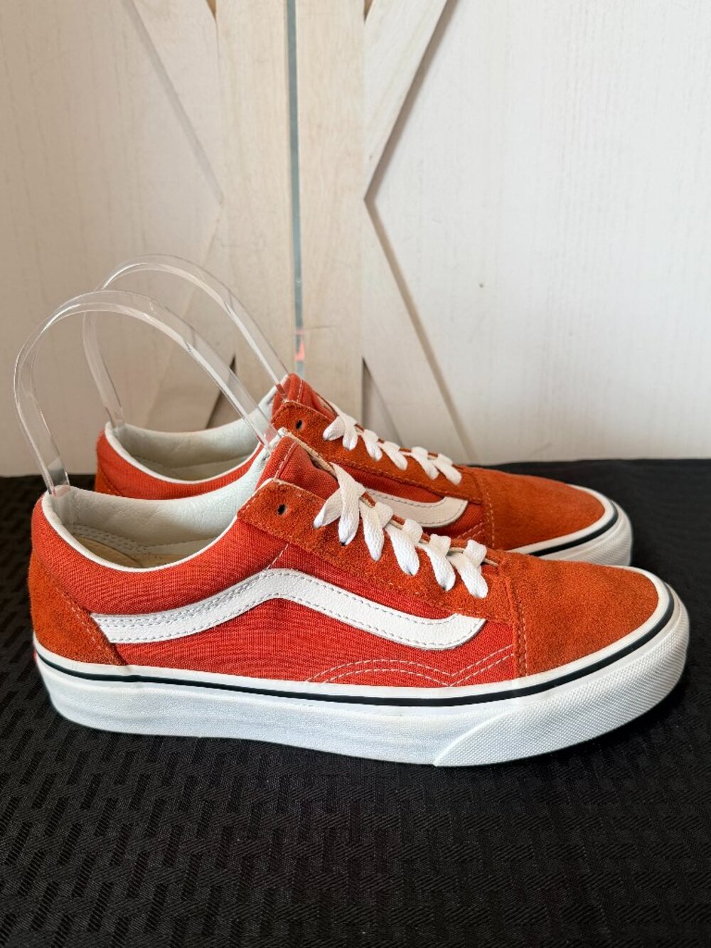 Vans Old Skool Burnt Orange Rust Sneakers Women’s Size 7